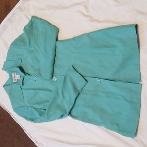 BLOOMINGDALE'S SILK GREEN JACKET NWOT SIZE 10 LADIES